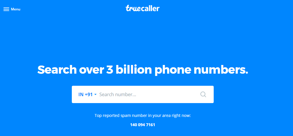 Truecaller Number Search